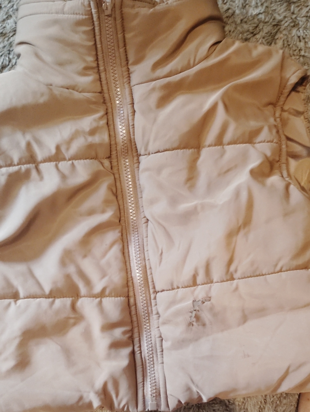 SHEIN Light Beige Puffer Vest